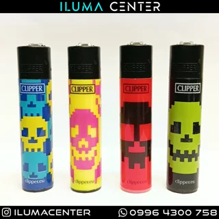فندک کلیپر مدل ROCK SKULLS 2 مجموعه ۴ عددی