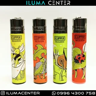 فندک کلیپر مدل SPRING INSECTS مجموعه ۴ عددی
